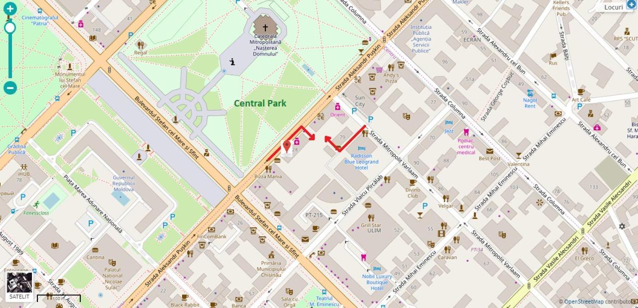 Ultra Central Park Apartments تشيسيناو المظهر الخارجي الصورة
